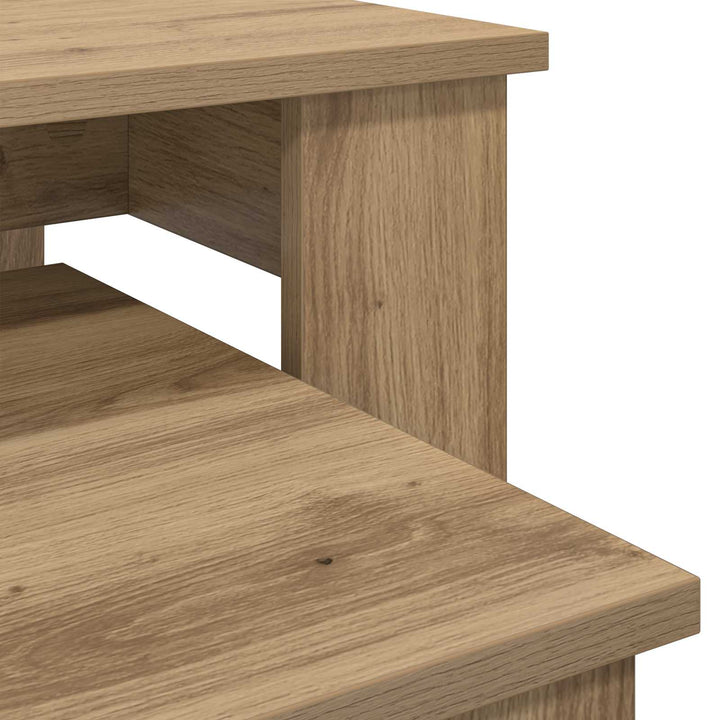 Kaffebord Sæt 2 pcs Artisan Egetræ 100 x 50 x 42 cm