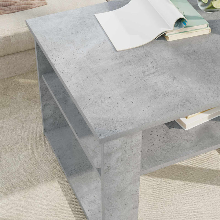 Sofabord Beton Grå 64 x 54 x 44 cm Konstrueret træ