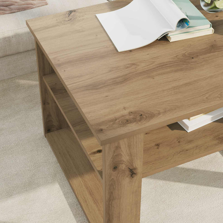 Sofabord Artisan Egetræ 64 x 54 x 44 cm Konstrueret træ