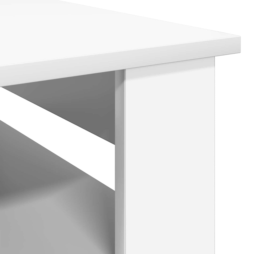 Sofabord Hvid 96 x 54 x 44 cm Konstrueret træ