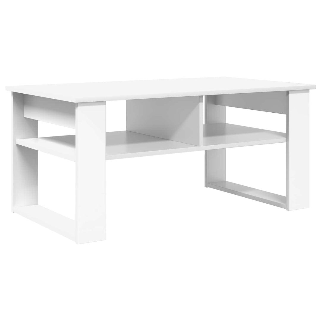 Sofabord Hvid 96 x 54 x 44 cm Konstrueret træ