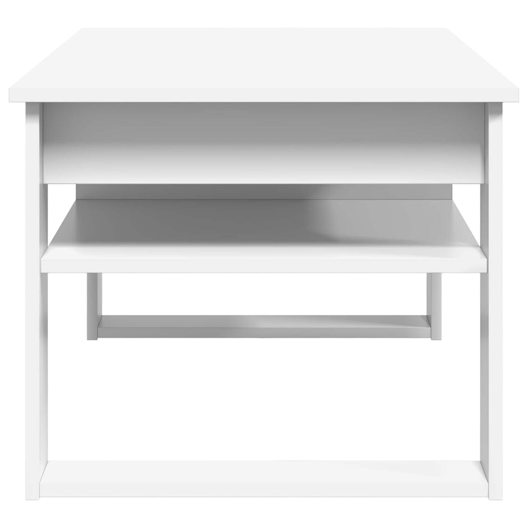 Sofabord Hvid 96 x 54 x 44 cm Konstrueret træ