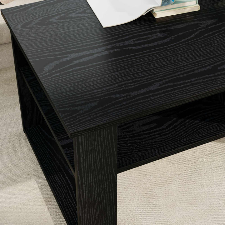 Sofabord Sort eg 96 x 54 x 44 cm Konstrueret træ