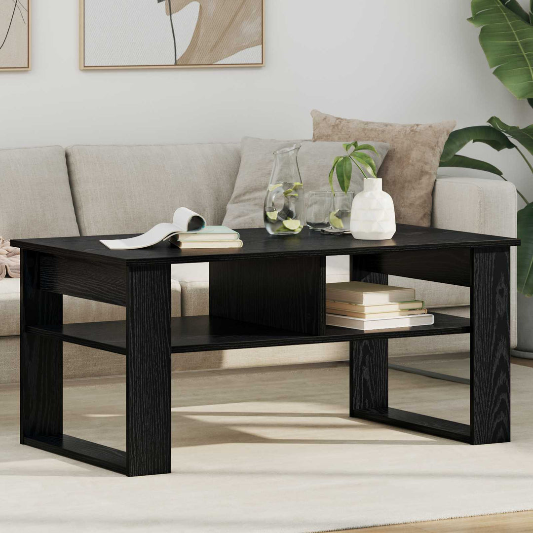 Sofabord Sort eg 96 x 54 x 44 cm Konstrueret træ