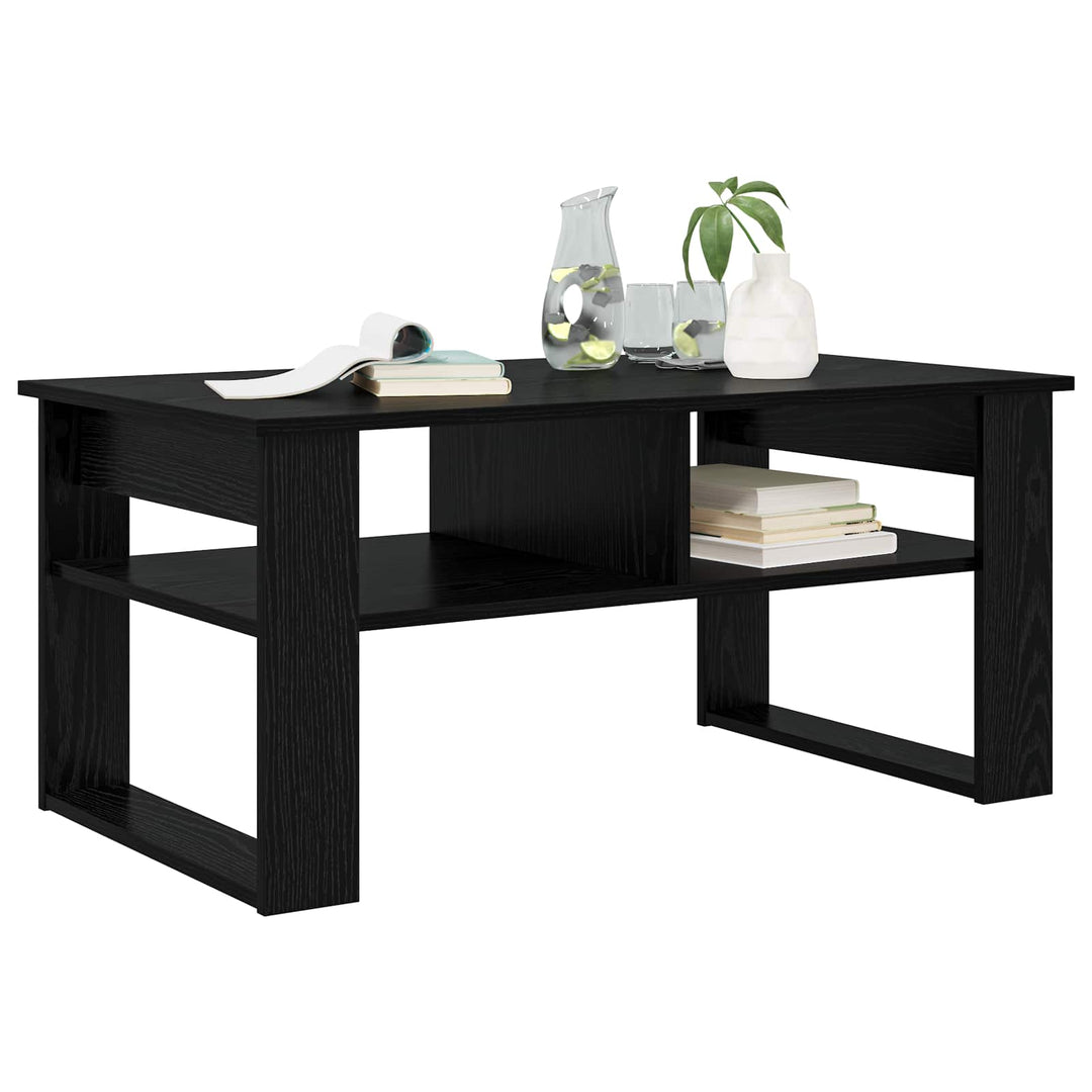 Sofabord Sort eg 96 x 54 x 44 cm Konstrueret træ