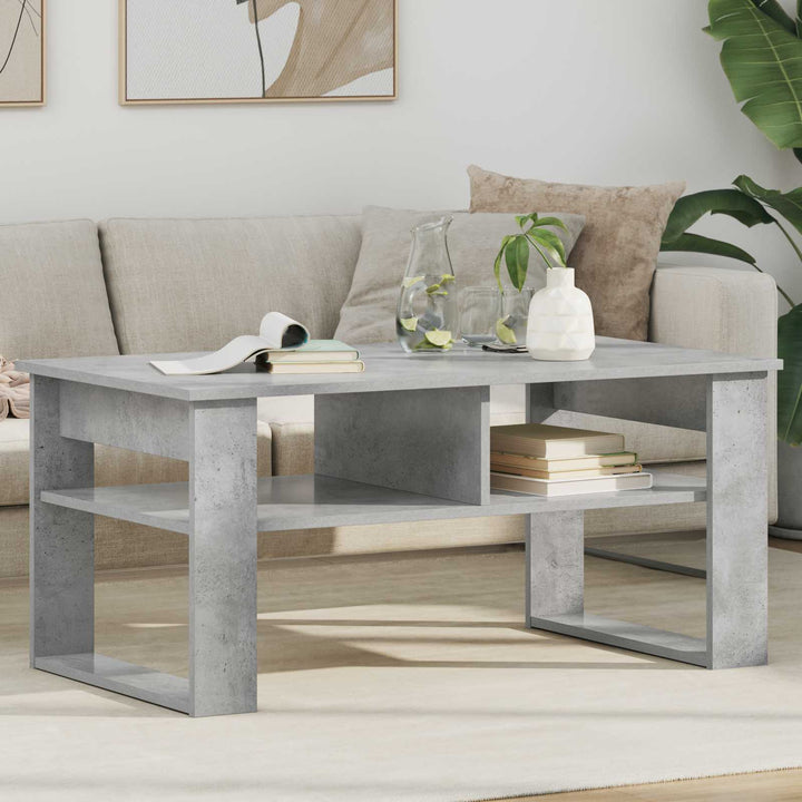Sofabord Beton Grå 96 x 54 x 44 cm Konstrueret træ