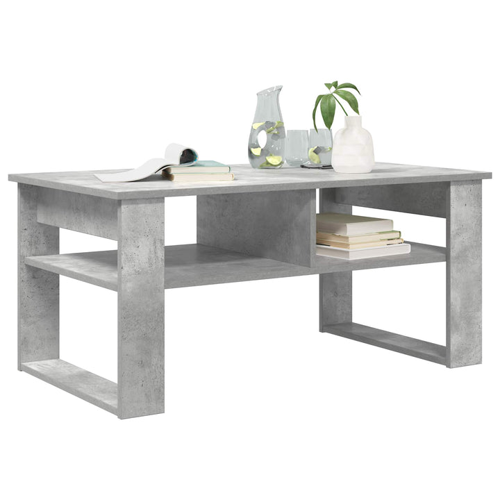 Sofabord Beton Grå 96 x 54 x 44 cm Konstrueret træ
