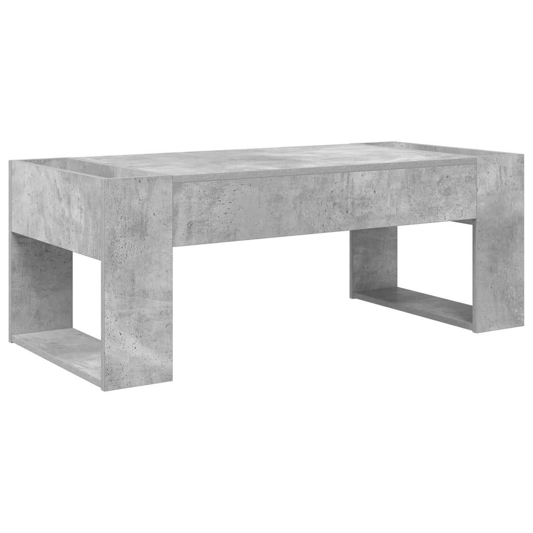 Sofabord Beton Grå 110 x 50 x 41 cm Konstrueret træ