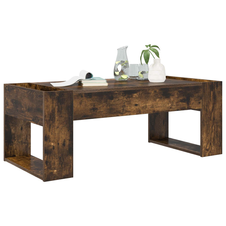 Sofabord Røget eg 110 x 50 x 41 cm Konstrueret træ