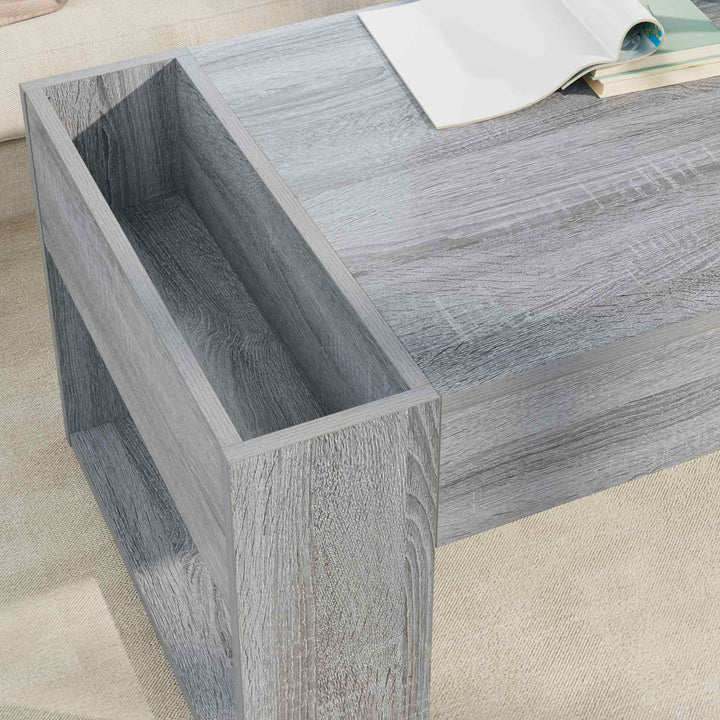 Sofabord Grå Sonoma 110 x 50 x 41 cm Konstrueret træ