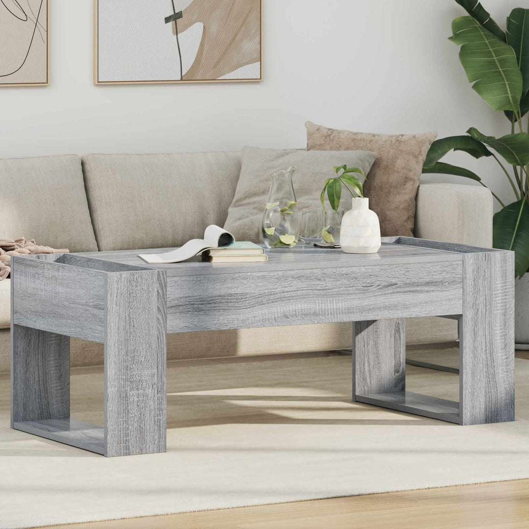 Sofabord Grå Sonoma 110 x 50 x 41 cm Konstrueret træ
