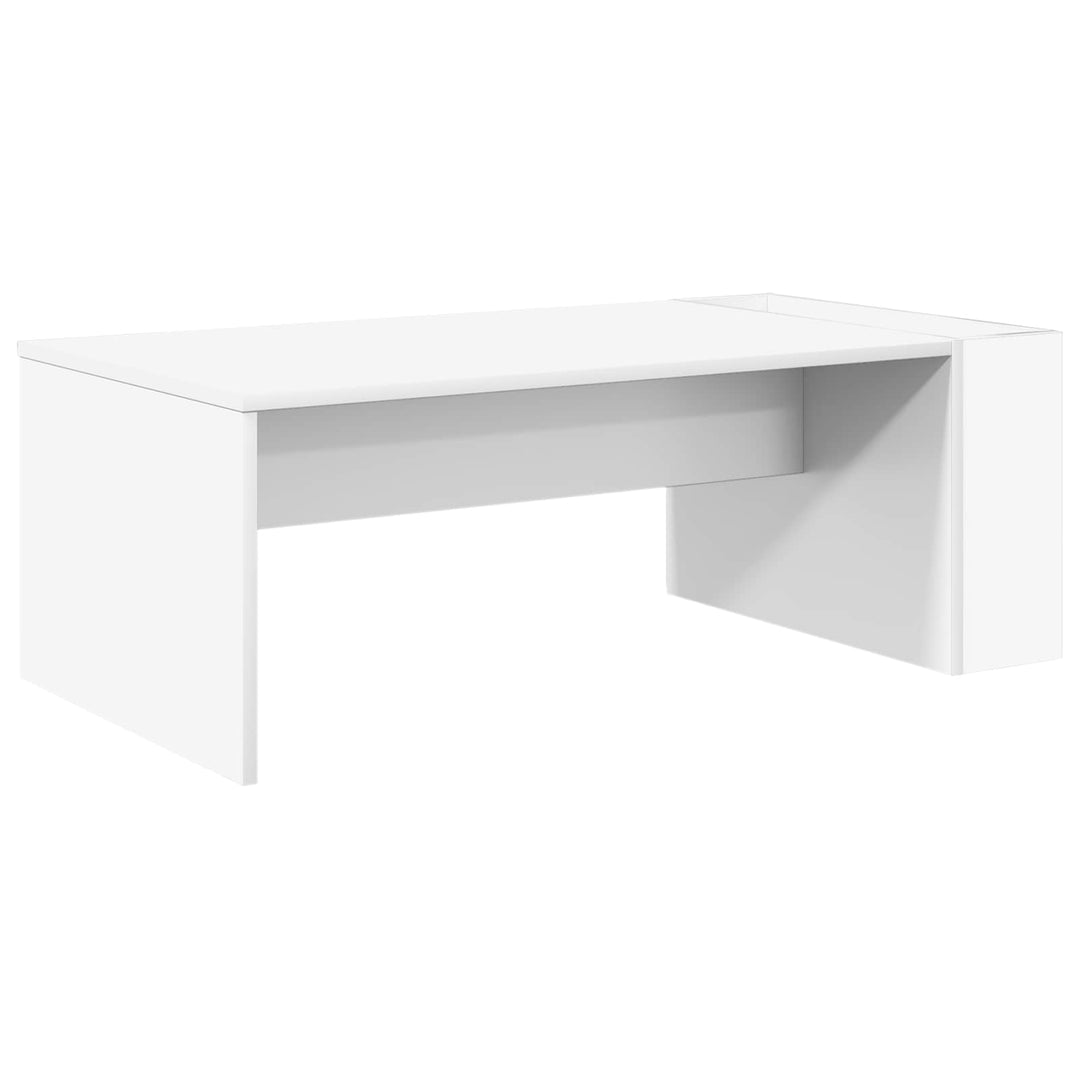Sofabord Hvid 95 x 50 x 34 cm Konstrueret træ