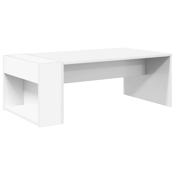 Sofabord Hvid 95 x 50 x 34 cm Konstrueret træ