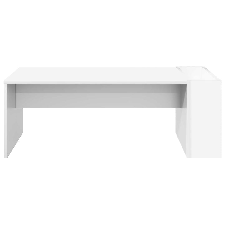 Sofabord Hvid 95 x 50 x 34 cm Konstrueret træ