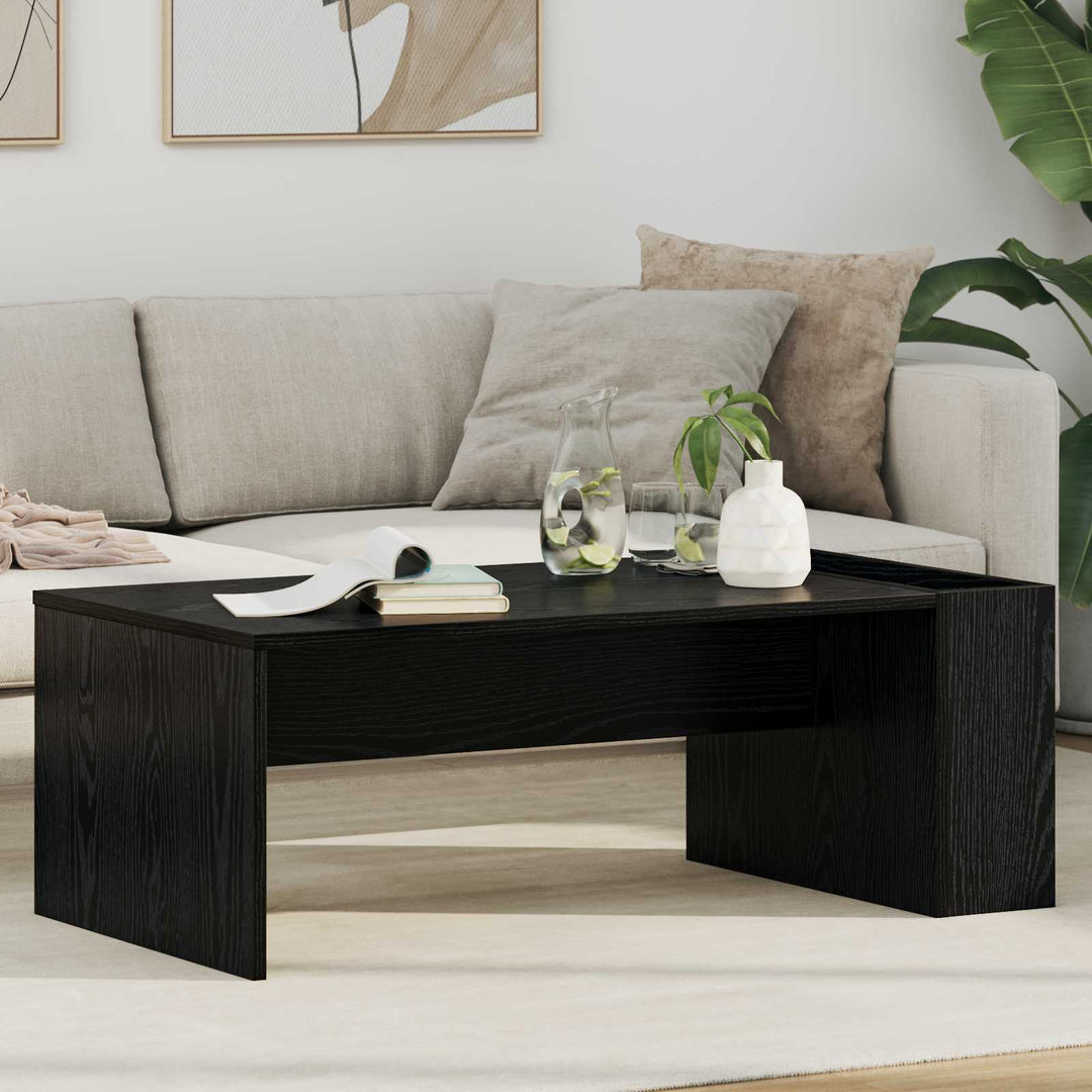 Sofabord Sort eg 95 x 50 x 34 cm Konstrueret træ