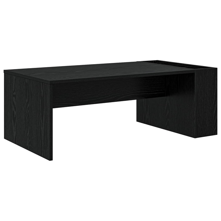 Sofabord Sort eg 95 x 50 x 34 cm Konstrueret træ