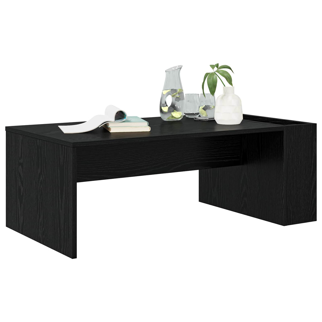 Sofabord Sort eg 95 x 50 x 34 cm Konstrueret træ