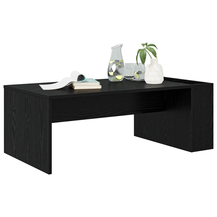 Sofabord Sort eg 95 x 50 x 34 cm Konstrueret træ