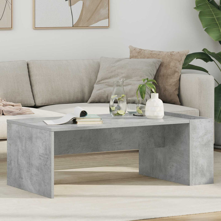 Sofabord Beton Grå 95 x 50 x 34 cm Konstrueret træ