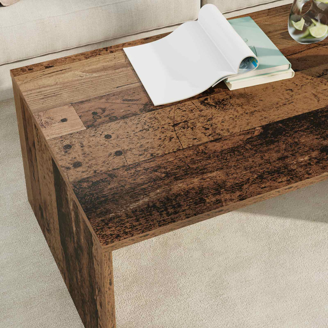 Sofabord Gammelt træ 95 x 50 x 34 cm Konstrueret træ