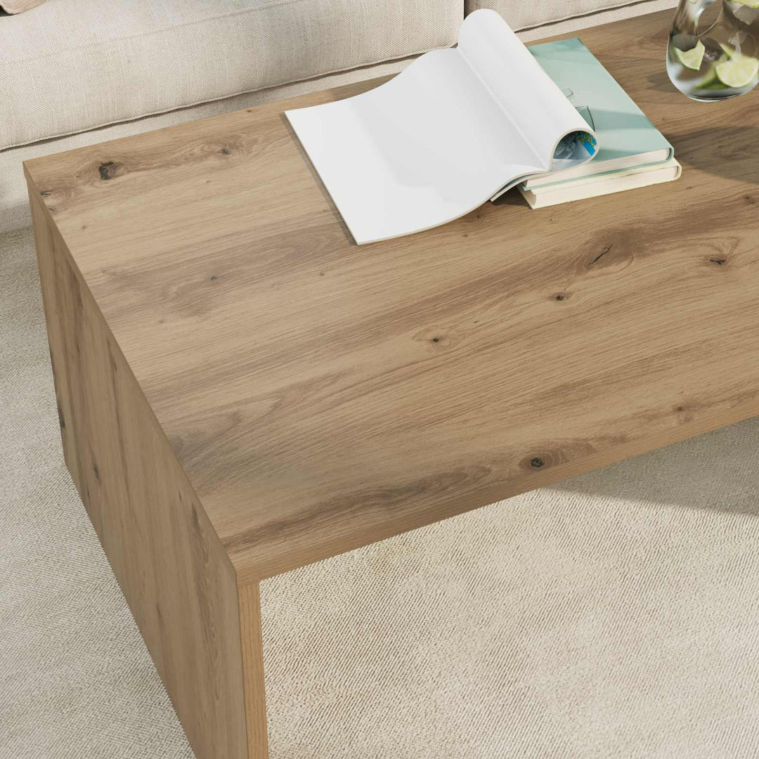 Sofabord Artisan Egetræ 95 x 50 x 34 cm Konstrueret træ