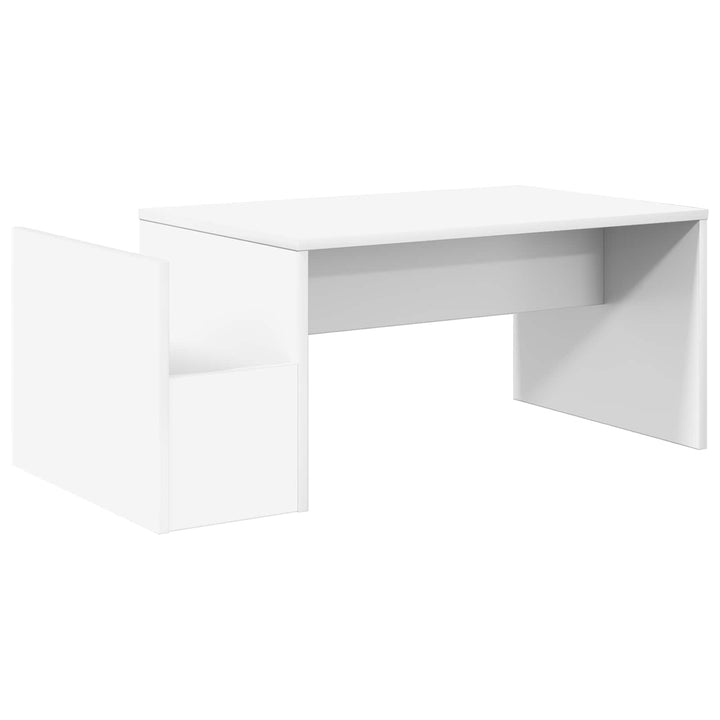 Sofabord Hvid 90 x 45 x 35 cm Konstrueret træ