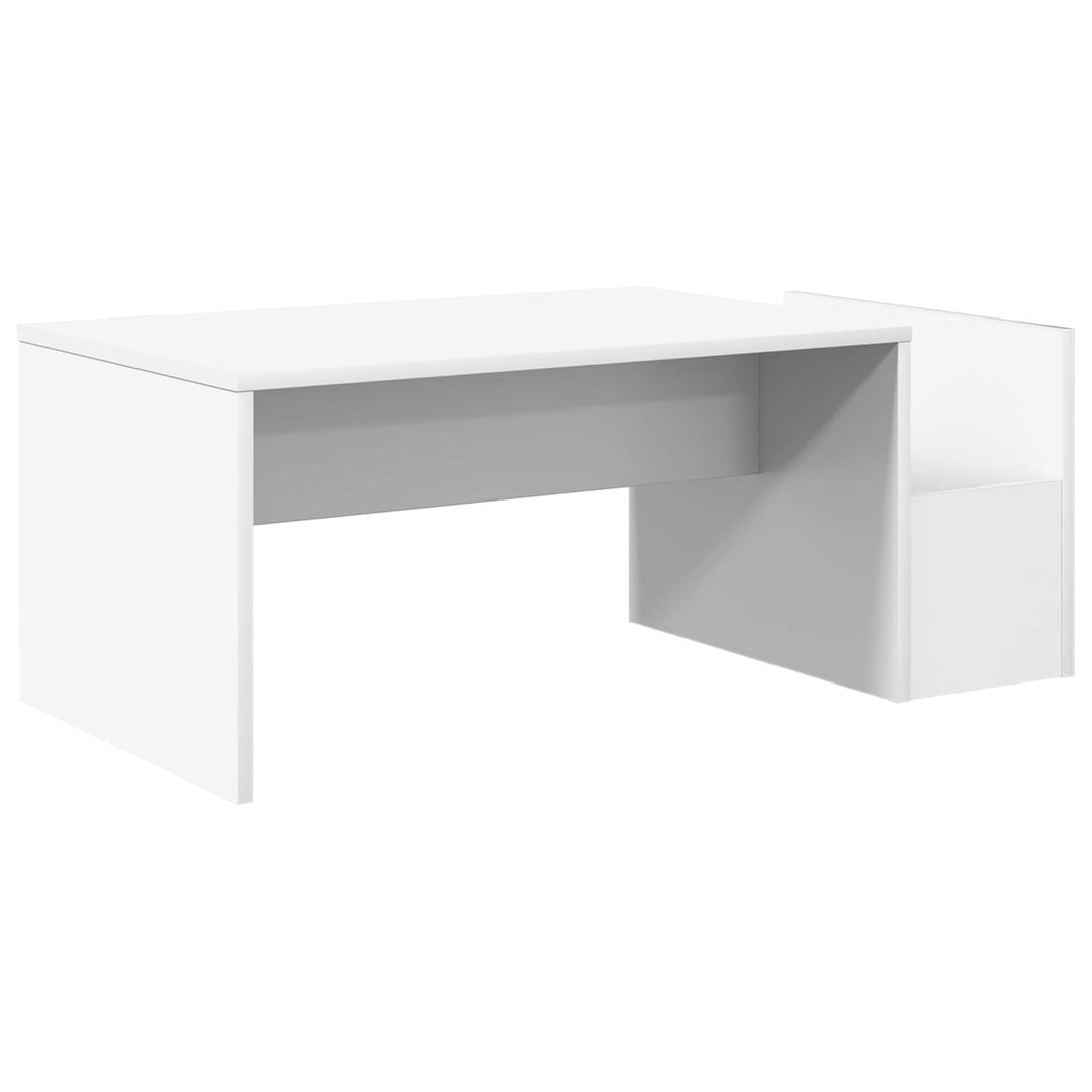 Sofabord Hvid 90 x 45 x 35 cm Konstrueret træ
