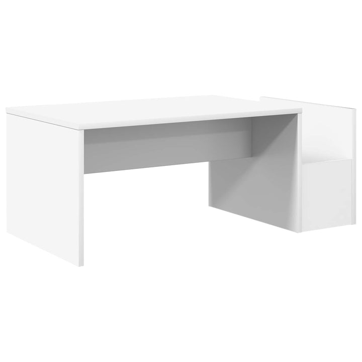 Sofabord Hvid 90 x 45 x 35 cm Konstrueret træ