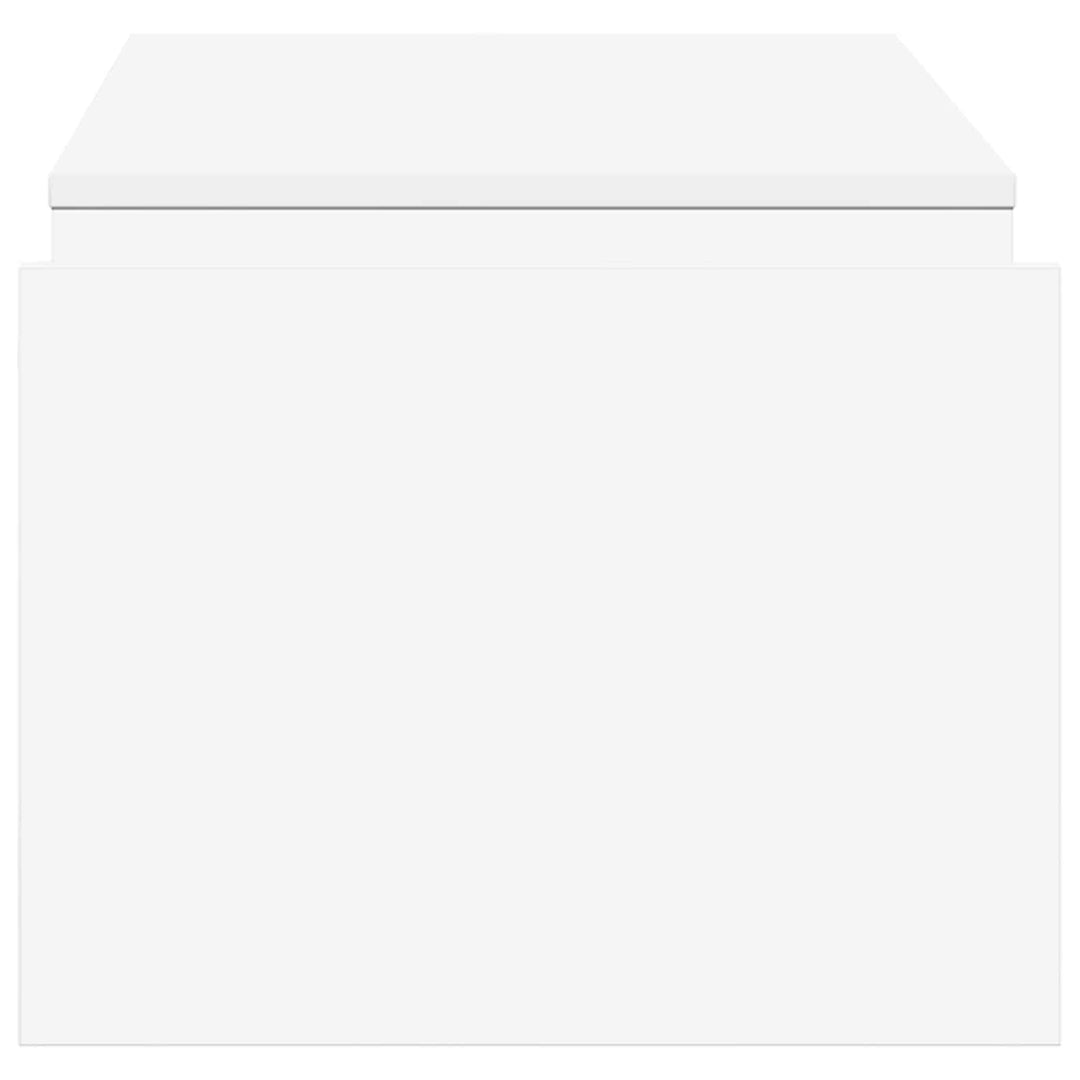 Sofabord Hvid 90 x 45 x 35 cm Konstrueret træ