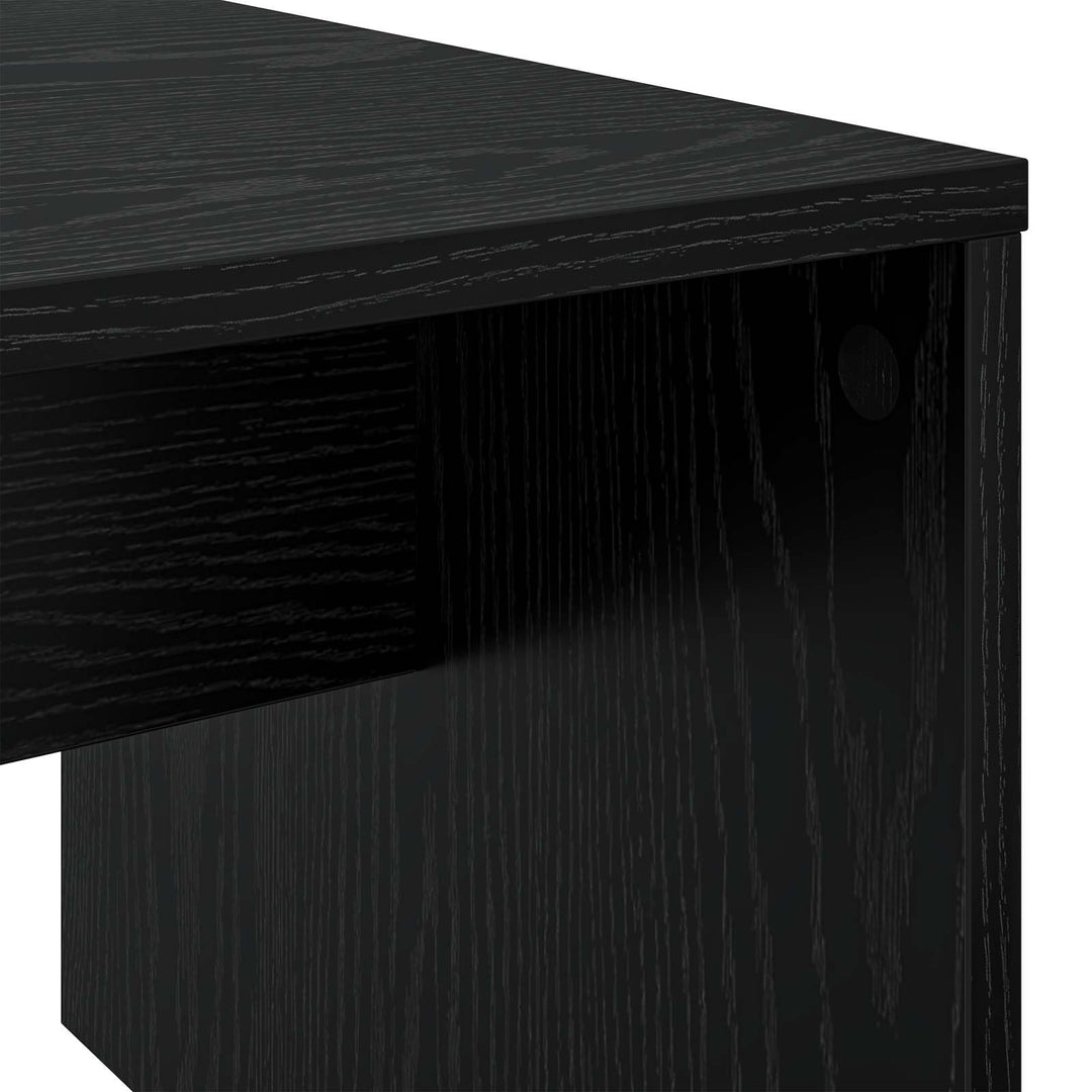 Sofabord Sort eg 90 x 45 x 35 cm Konstrueret træ