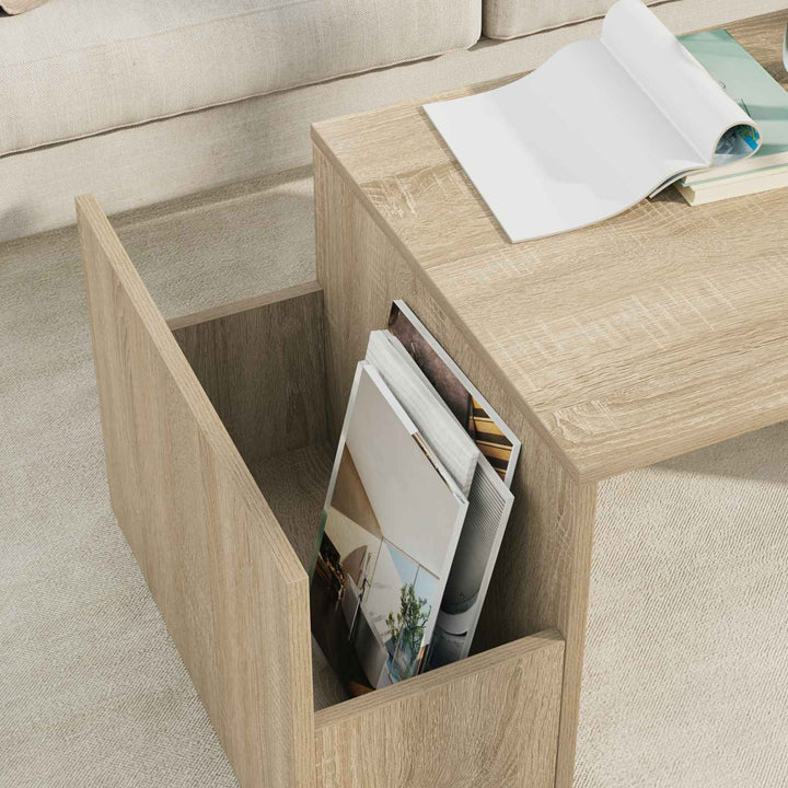 Sofabord Sonoma eg 90 x 45 x 35 cm Konstrueret træ