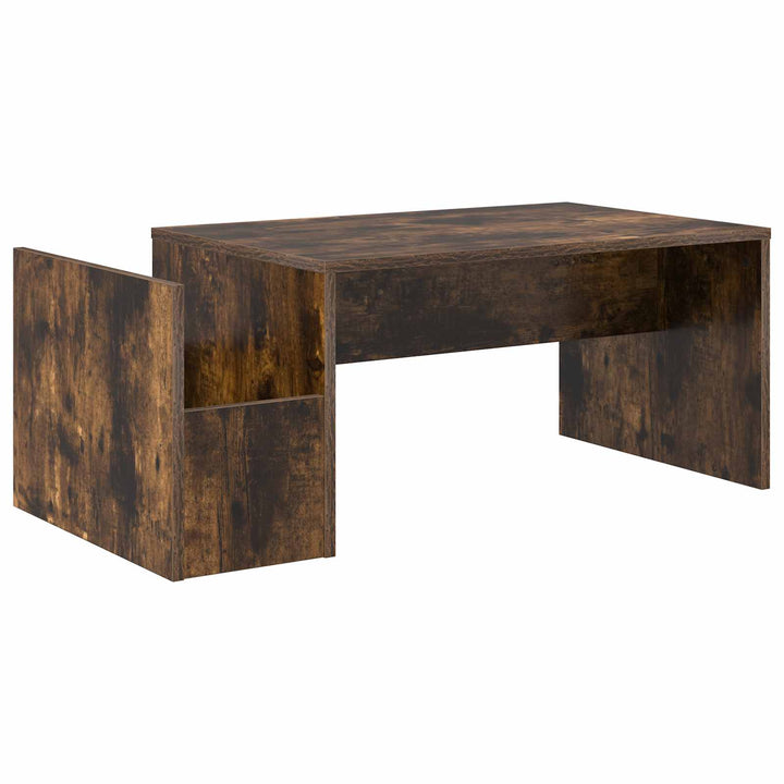 Sofabord Røget eg 90 x 45 x 35 cm Konstrueret træ