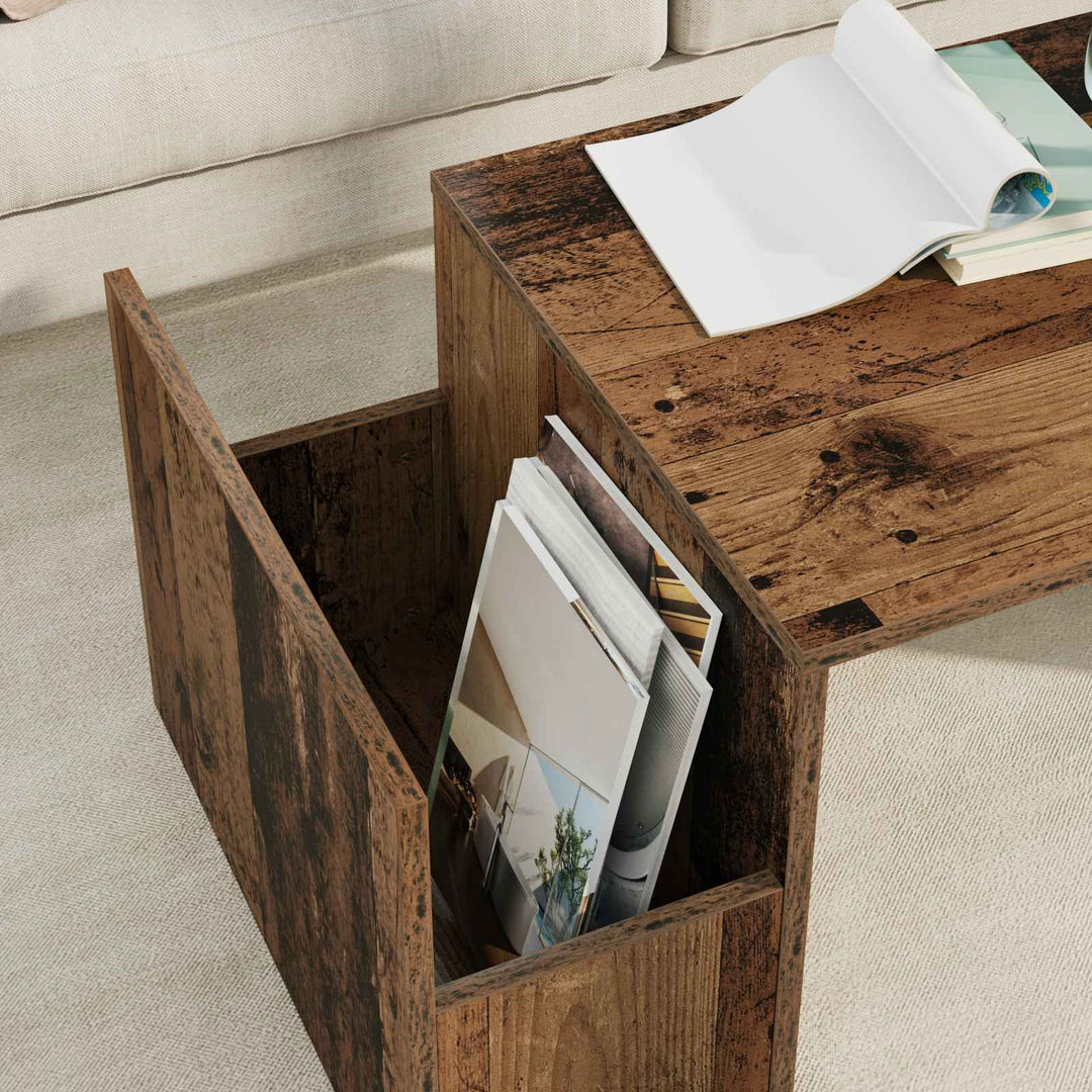 Sofabord Gammelt træ 90 x 45 x 35 cm Konstrueret træ