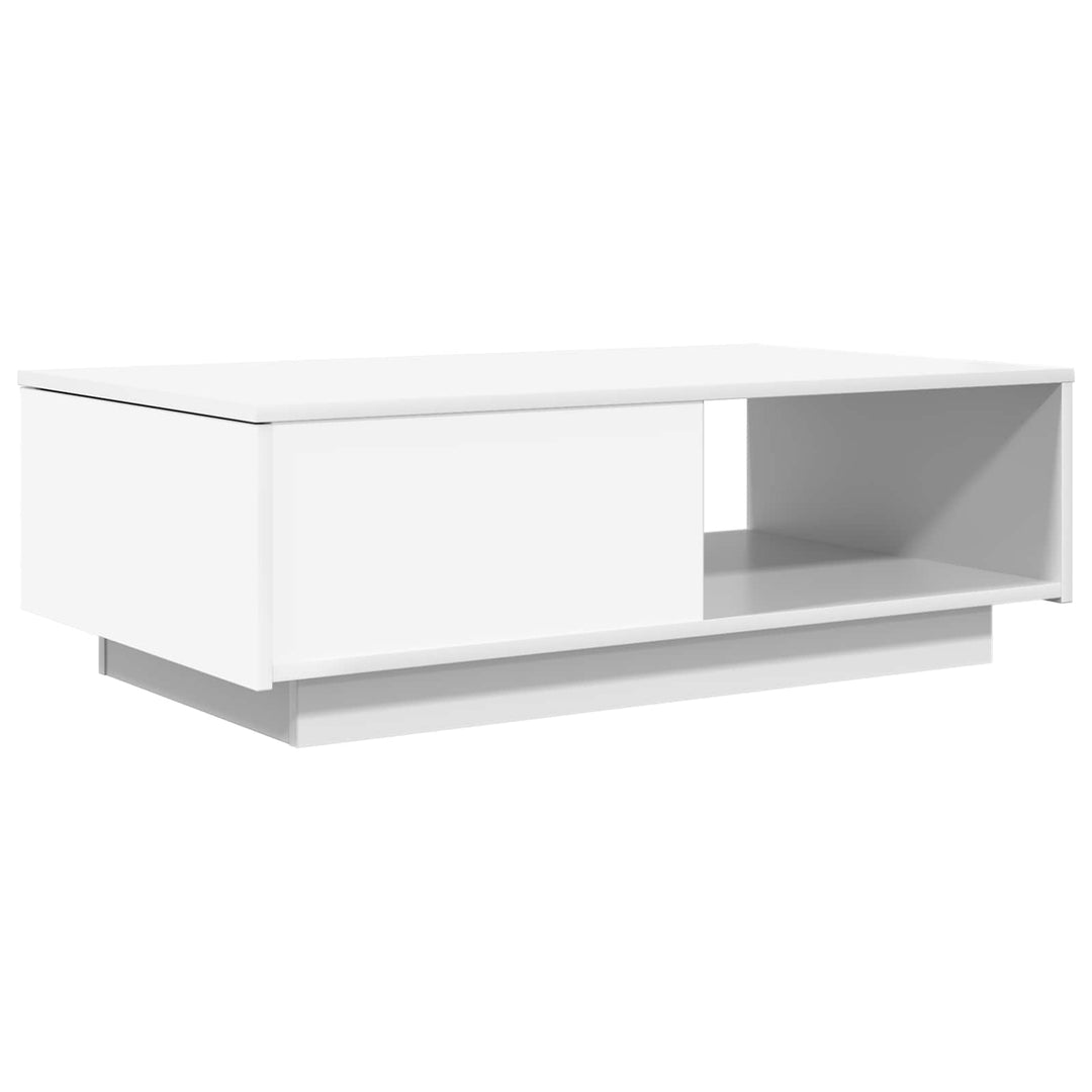 Sofabord med skuffe Hvid 95 x 55 x 31 cm Konstrueret træ