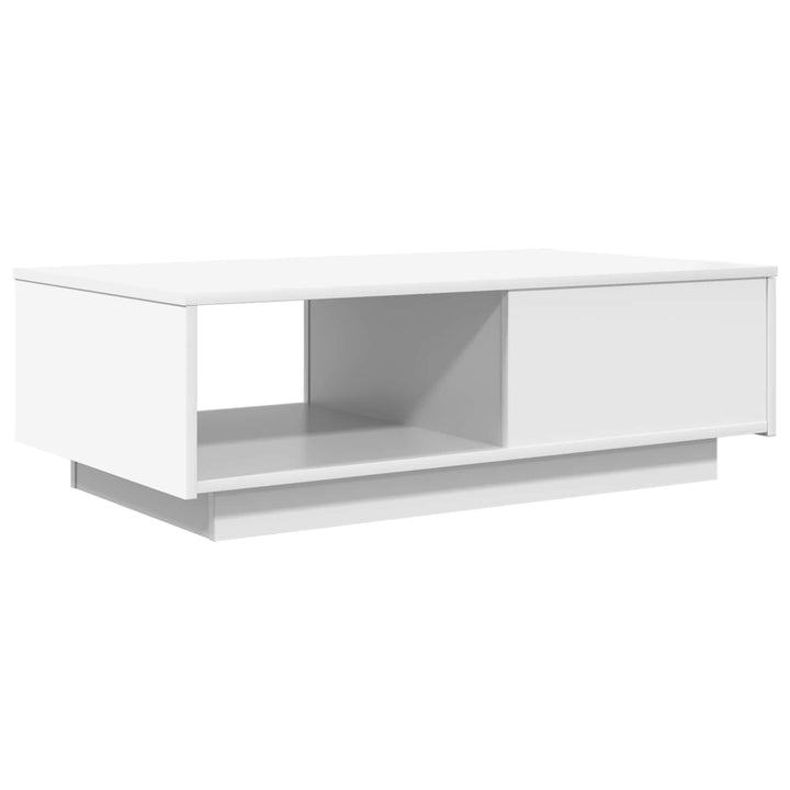 Sofabord med skuffe Hvid 95 x 55 x 31 cm Konstrueret træ
