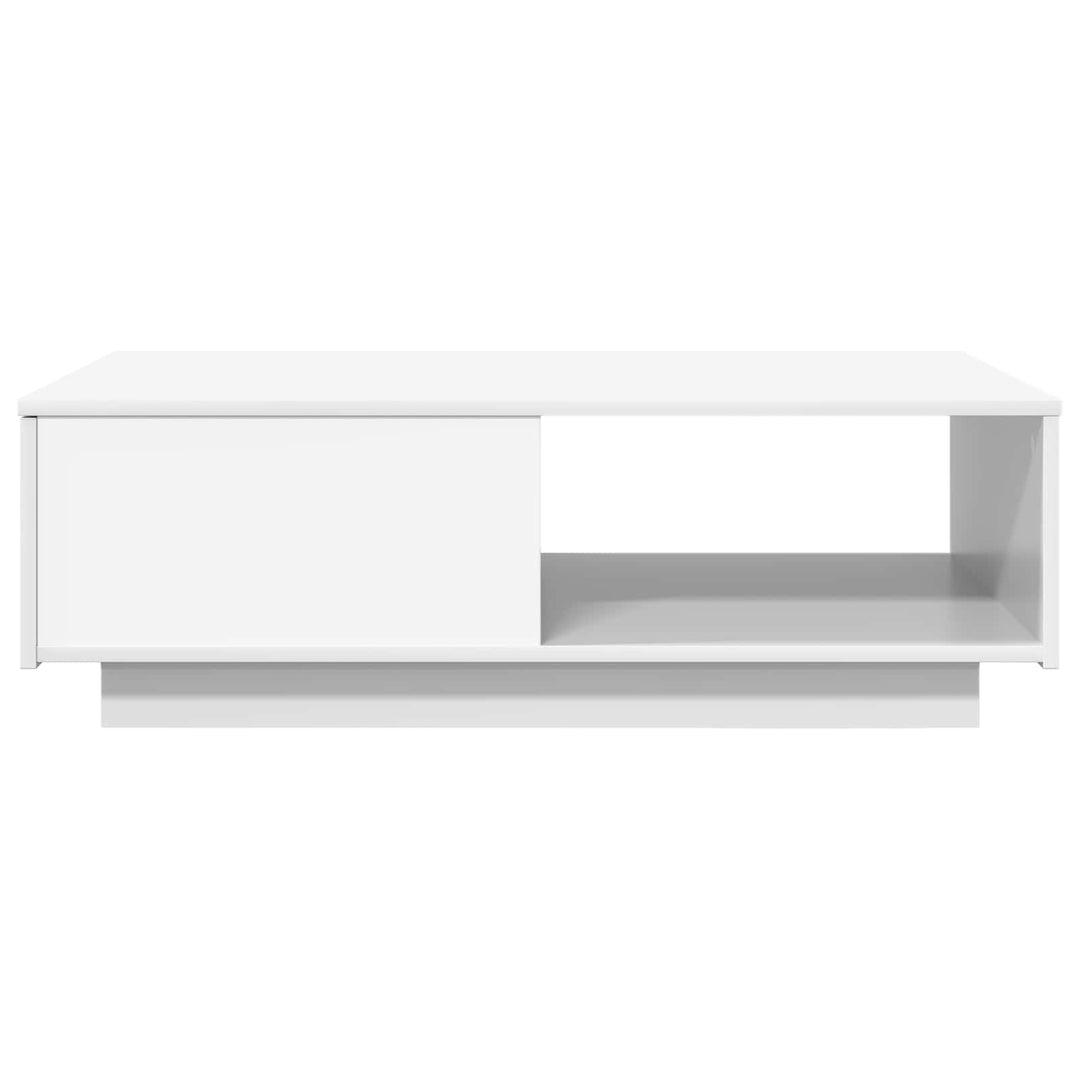 Sofabord med skuffe Hvid 95 x 55 x 31 cm Konstrueret træ