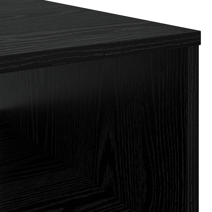 Sofabord med skuffe Sort eg 95 x 55 x 31 cm Konstrueret træ