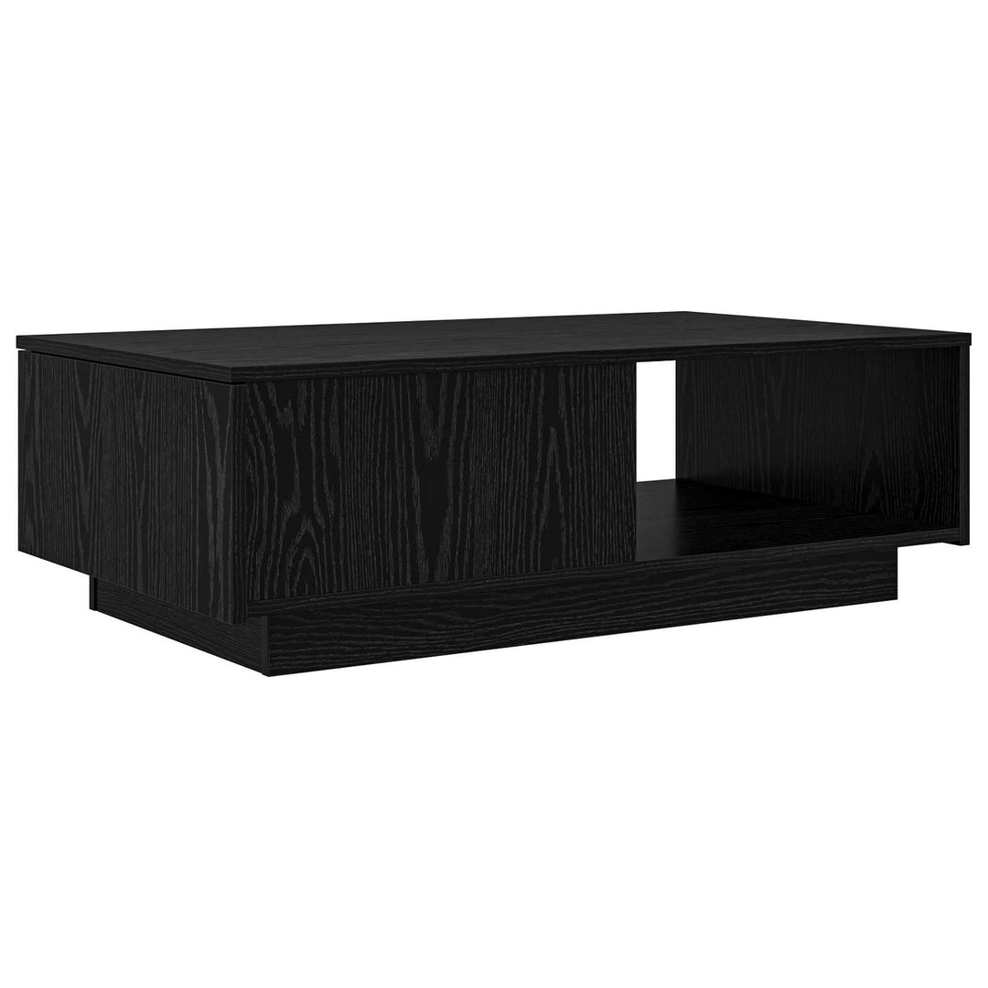 Sofabord med skuffe Sort eg 95 x 55 x 31 cm Konstrueret træ