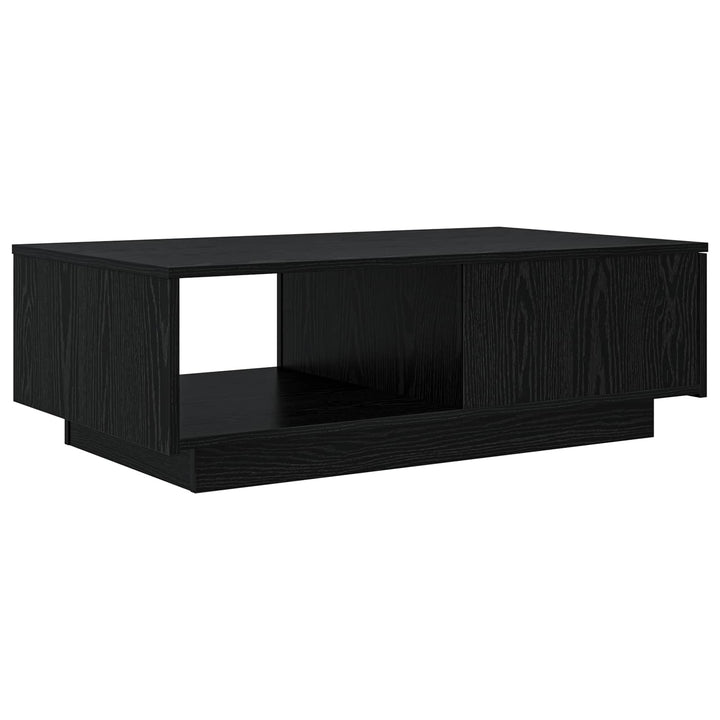 Sofabord med skuffe Sort eg 95 x 55 x 31 cm Konstrueret træ