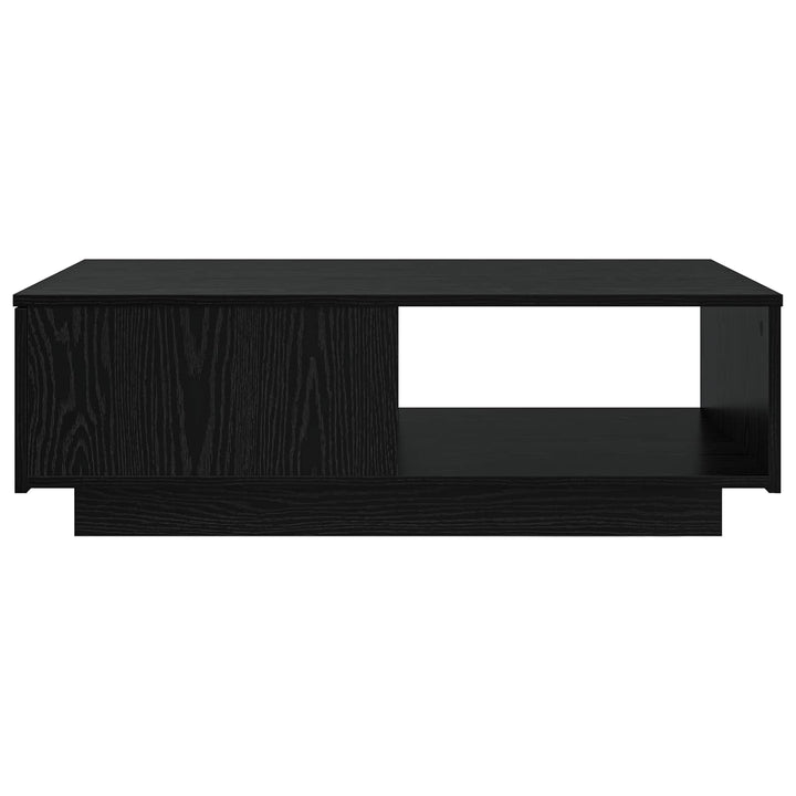 Sofabord med skuffe Sort eg 95 x 55 x 31 cm Konstrueret træ