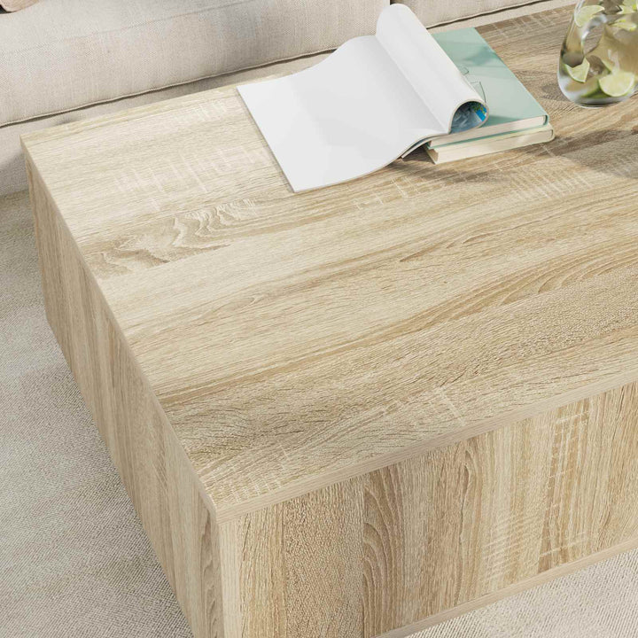 Sofabord med skuffe Sonoma eg 95 x 55 x 31 cm Konstrueret træ
