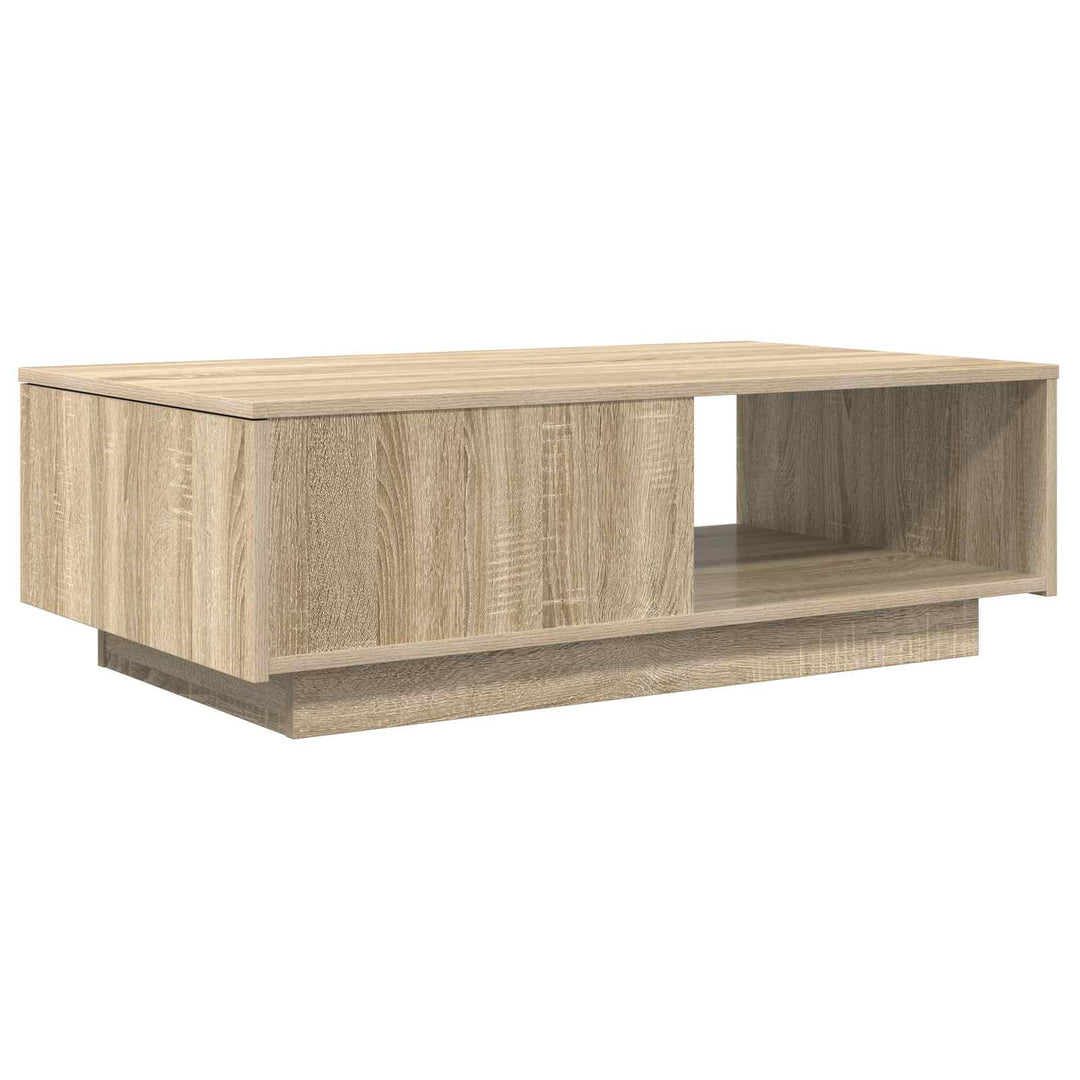Sofabord med skuffe Sonoma eg 95 x 55 x 31 cm Konstrueret træ
