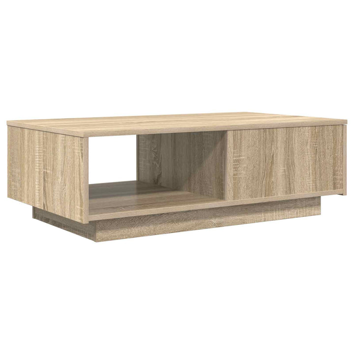 Sofabord med skuffe Sonoma eg 95 x 55 x 31 cm Konstrueret træ