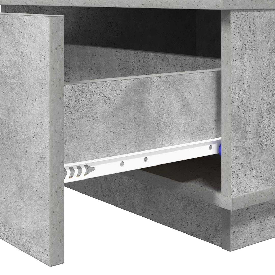 Sofabord med skuffe Beton Grå 95 x 55 x 31 cm Konstrueret træ