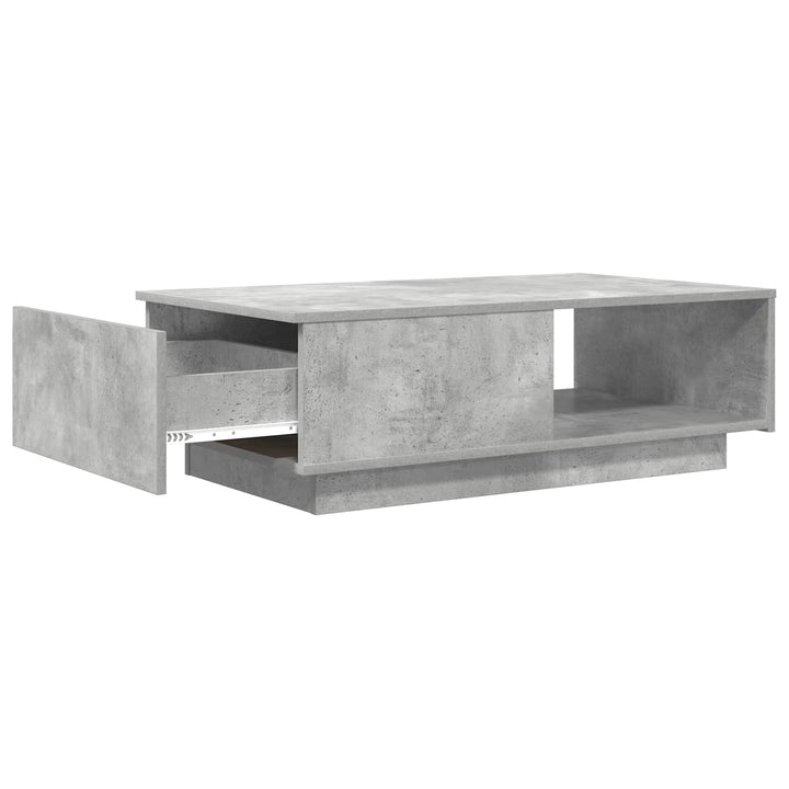 Sofabord med skuffe Beton Grå 95 x 55 x 31 cm Konstrueret træ