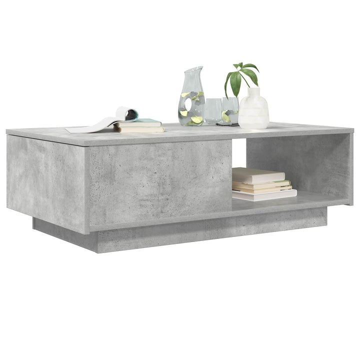 Sofabord med skuffe Beton Grå 95 x 55 x 31 cm Konstrueret træ