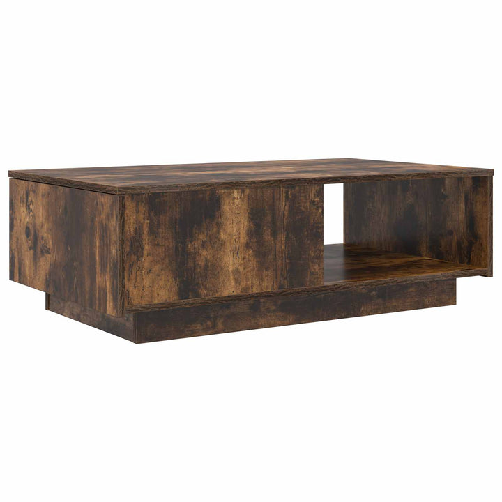 Sofabord med skuffe Røget eg 95 x 55 x 31 cm Konstrueret træ