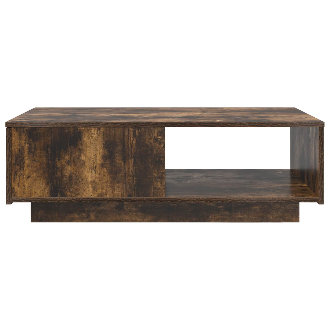 Sofabord med skuffe Røget eg 95 x 55 x 31 cm Konstrueret træ