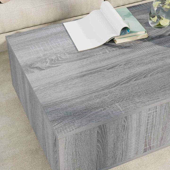 Sofabord med skuffe Grå Sonoma 95 x 55 x 31 cm Konstrueret træ