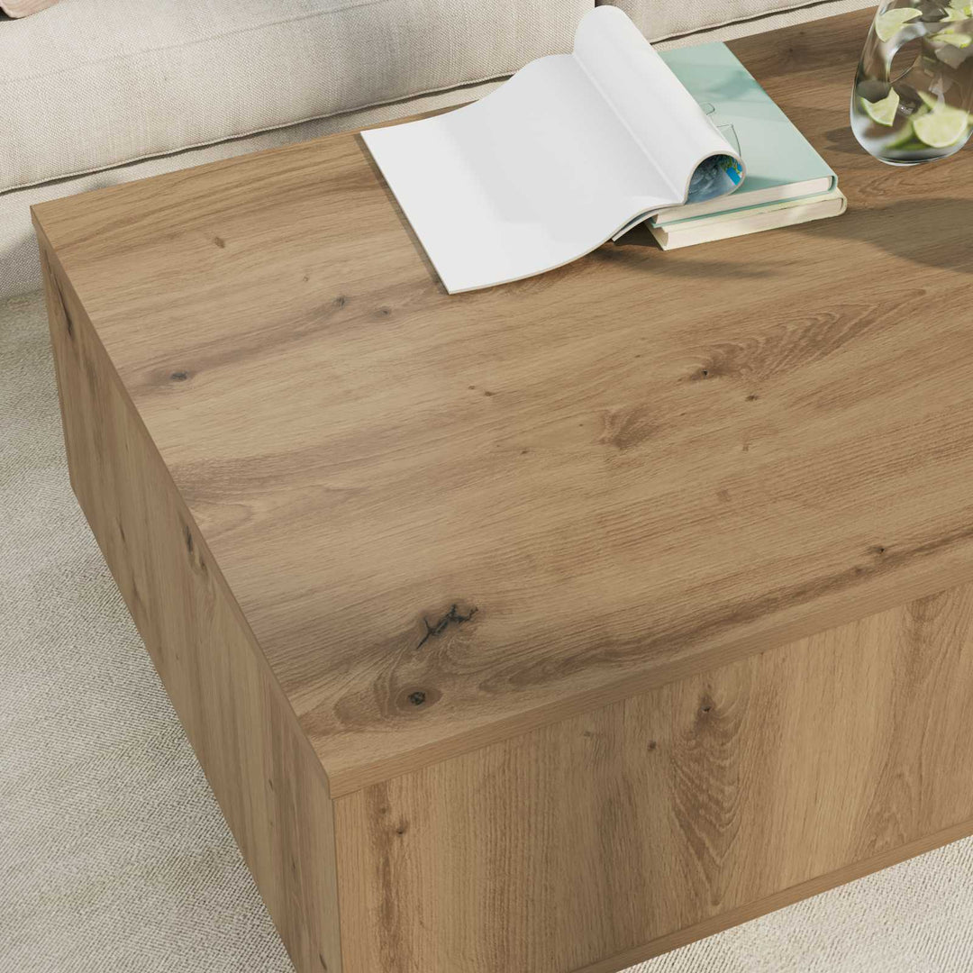 Sofabord Artisan Egetræ 95 x 55 x 31 cm Konstrueret træ